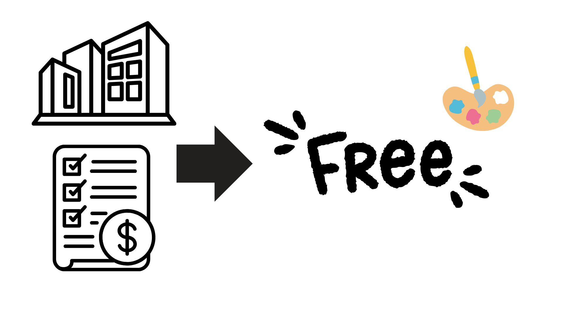 Web制作費用ゼロのイメージ